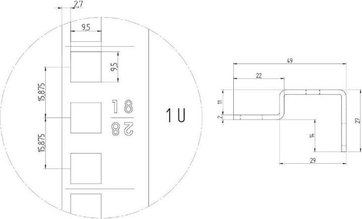 Produktbild Triton RAX-VL-X15-X1 Schiene Regalzubehör
