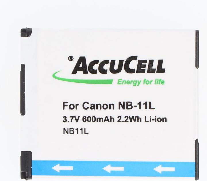 Produktbild AccuCell Akku passend für Canon NB-11L, NB-11LH Akku, Ixus 125 HS, 240, PowerShot A2300 (Akku)