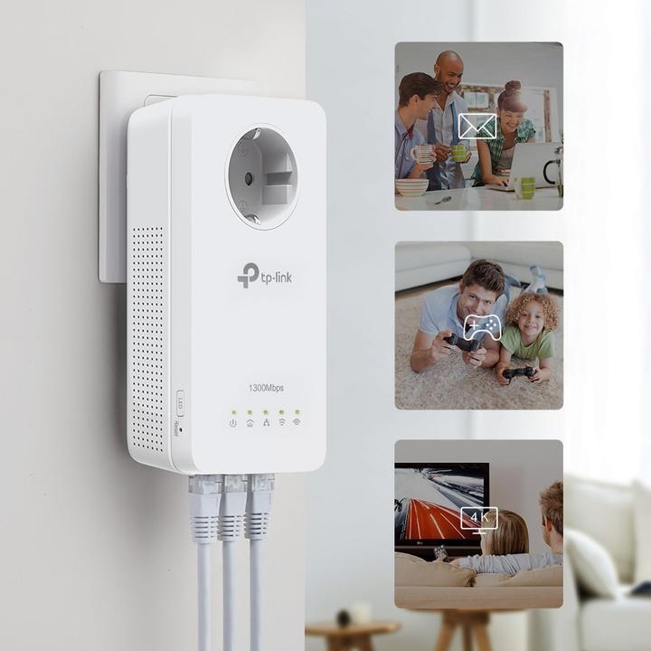 Actual product image TP-Link Powerline TL-WPA1300P KitDE (1300 Mbit/s)