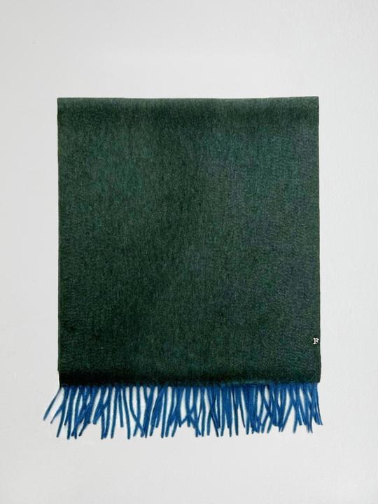 Produktbild Furnari 100% KaschmirSchal in Dunkelgrün/Jeansblau
