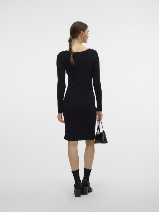 Image du produit Vero Moda VMABA BUTTON LS BOATNECK DRESS GA EXC Robe en maille (XL)
