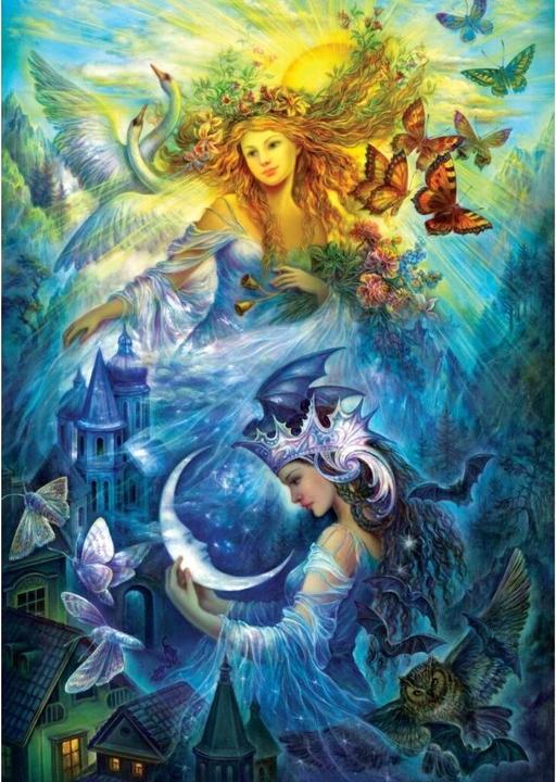 Image du produit Lamberth Puzzle 1000 pièces Les princesses du jour et de la nuit (1000 pièces)