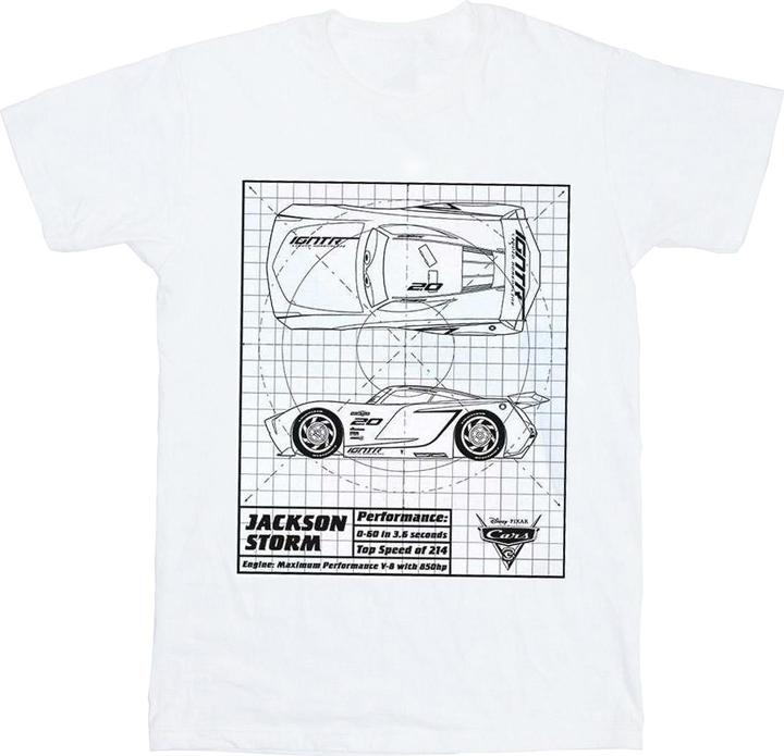 Disney Cars Jackson Storm Blueprint TShirt (XXL)
