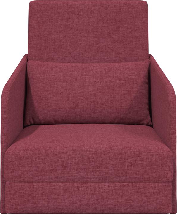 Produktbild VidaXL Fussboden Schlafsofa 2-in-1 Weinrot 65x80x83 cm Stoff (1.5-Sitzer)
