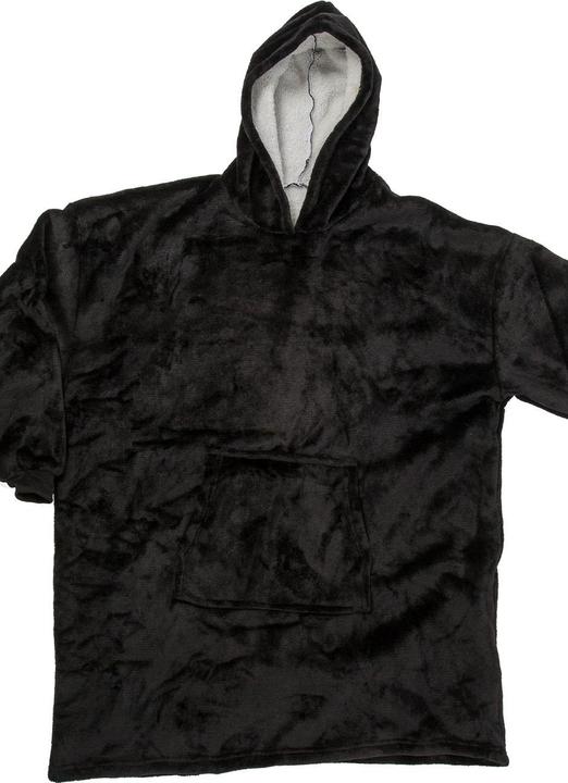 Actual product image Out of the blue Cosy blanket with sleeves, hood & fanny pack (90 x 80 cm)