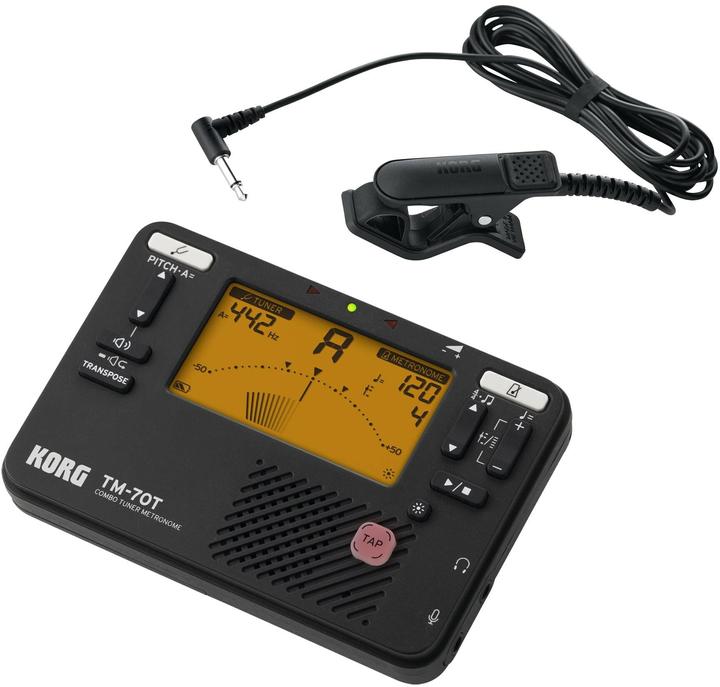 Actual product image Korg Tuner TM-70 Set Black, Features