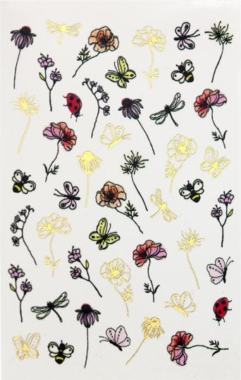 BrillBird Nail sticker Wild Garden (Nagellackentferner)