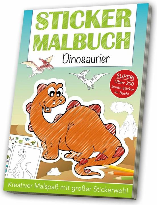 Actual product image Sticker & Coloring Book Dinosaur