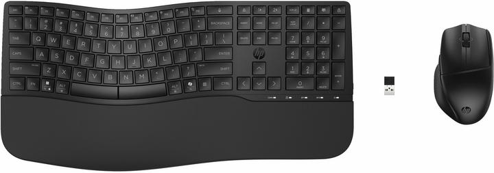 Image du produit HP 685 Comfort Dual-Mode Keyboard and Mouse Combo, Taille réelle (100 %), Sans fil, RF sans fil + Bl (CH, Sans fil)