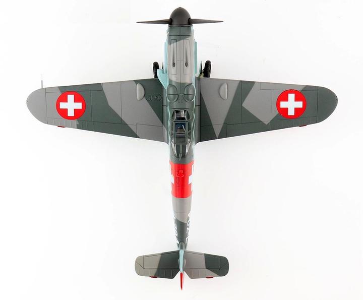 Immagine prodotto Hobby Master Messerschmitt BF 109G-6, SCALA 1:48, J-704 Fliegerkompanie 7 Swiss Air Force. Me
