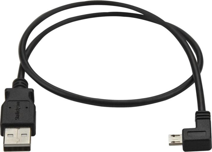 Produktbild StarTech Micro USB Lade- und Sync-Kabel St/St - Links gewinkelt Micro-USB - 0,5m (0.50 m, USB 2.0)