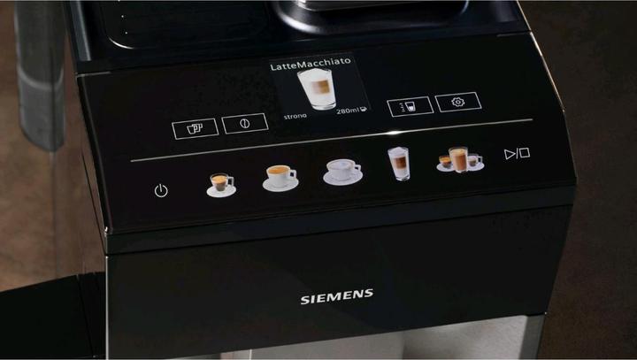 Actual product image Siemens TQ515D03 EQ500 fully automatic coffee machine stainless steel - piano lacquer black