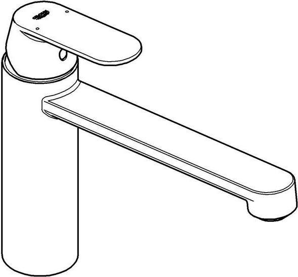 Actual product image Grohe Eurosmart Cosmopolitan single-lever sink mixer