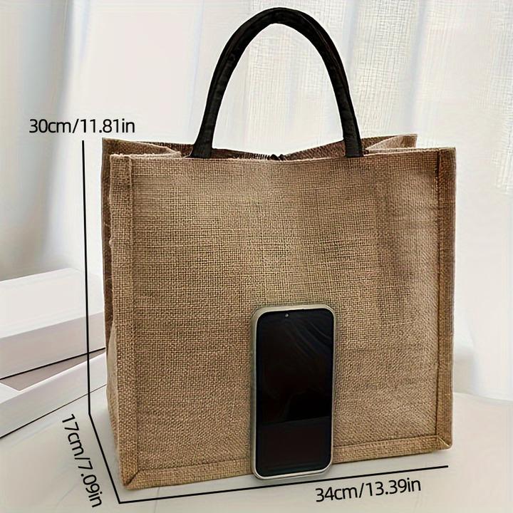 Only-Bags.Store 2 Stück Hundedruck Canvas Tote Bags - Leichte Reise- und Strandtaschen mit Schnallenverschluss