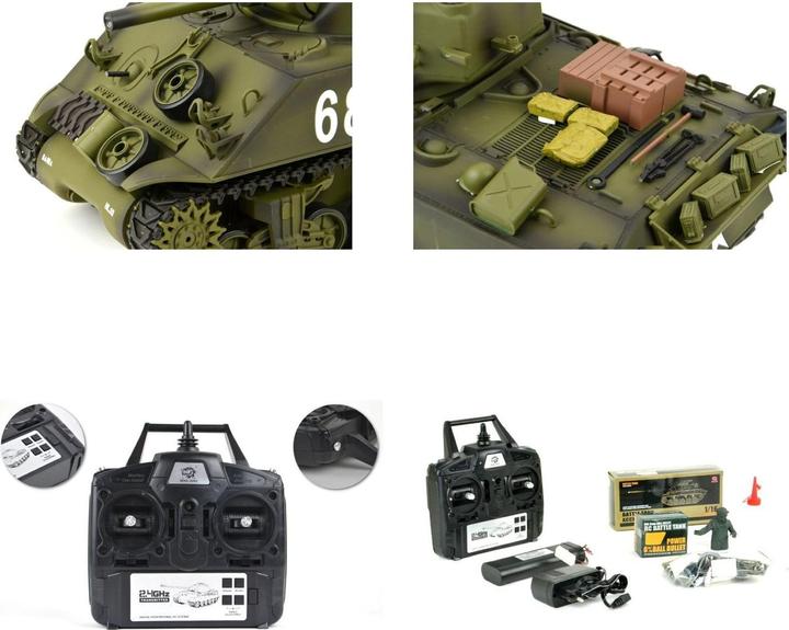 Produktbild Es-toys Heng Long RC Panzer US M4A3 Sherman (RTR Ready-to-Run)