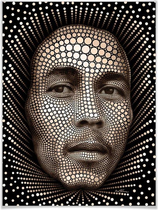 Produktbild Trenddeko Ben Heine - Circlism: Bob Marley (80 x 100 cm)
