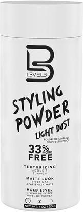 L3vel3 L3 Level 3 Light Hold Styling Powder Natural Matte Hairstyle Texturizing and Volumizing 1 Ounce (1 ml)