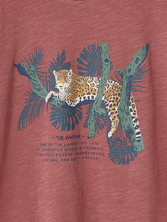 Actual product image Vertbaudet Jungen T-Shirt mit Naturmotiv, Recycling-Baumwolle (92)