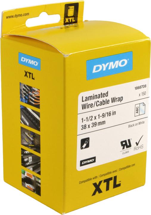 Produktbild Dymo XTL Etikett, Vinyl (3.80 cm, Schwarz)