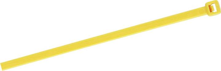Actual product image Wetec Cable tie, 100 x 2.5 mm, yellow (Plastic cable ties, 100 mm, 1 pcs.)