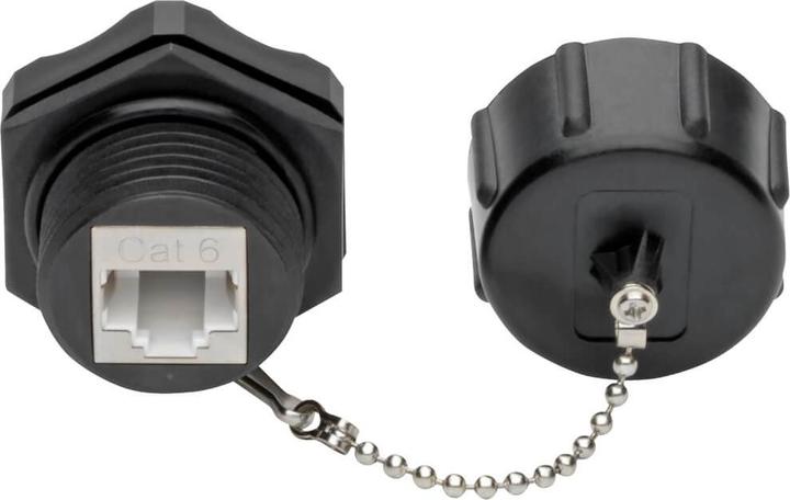 Actual product image Eaton Keystone Jack Cat6/Cat5e RJ45 Shielded Dust Cap Industrial - 110 Punch Down IP68 TAA (RJ45)