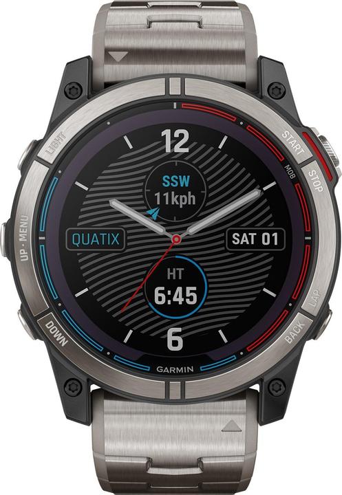 Image du produit Garmin quatix 7X Sapphire Solar Titan" GPS Marine Smartwatch (51 mm)