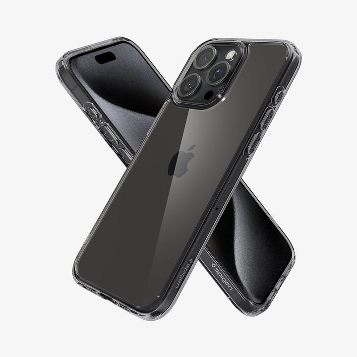 Produktbild Spigen Ultra Hybrid-Hülle für iPhone 15 Pro – transparentes Grau (Apple iPhone 15 Pro)
