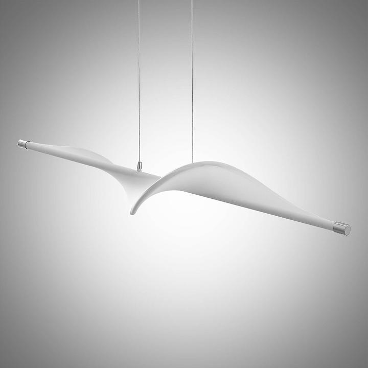 Actual product image Lucande Edano pendant light White/Chrome (1360 lm)