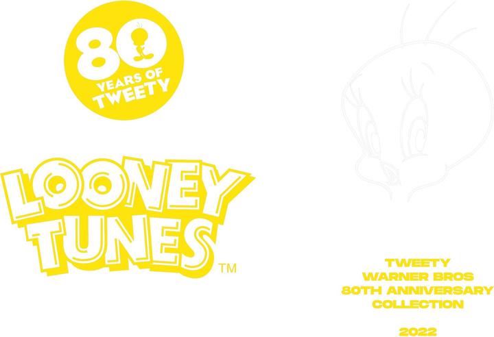 Actual product image Tweety Unisex Adult 80th Hoodie (XL)