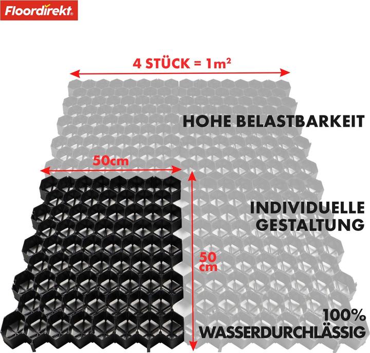 Actual product image Floordirekt Rasengitter (50 cm, 50 cm)