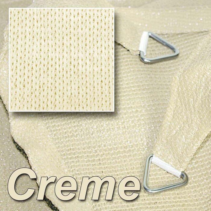 Image du produit Swisshandel24 Voile d'ombrage triangulaire 3x3x3m, crème (3 x 3 x 3 m)