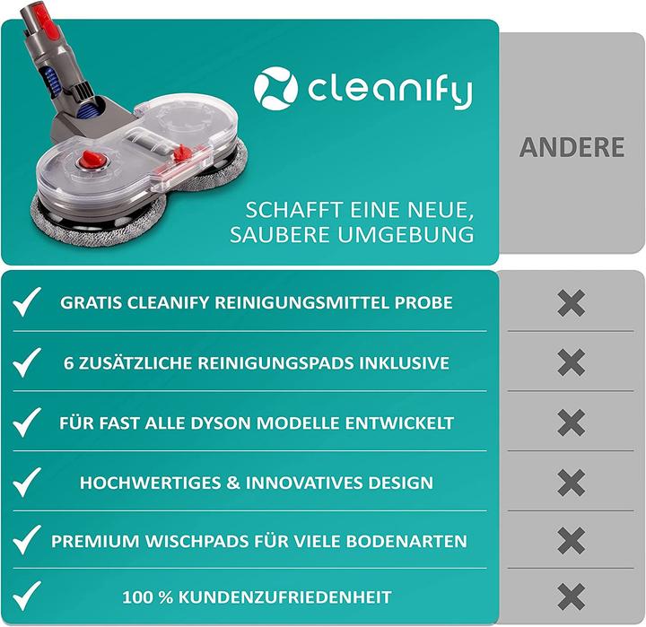 Image du produit Cleanify Embout d'essuyage pour Dyson V7-V15