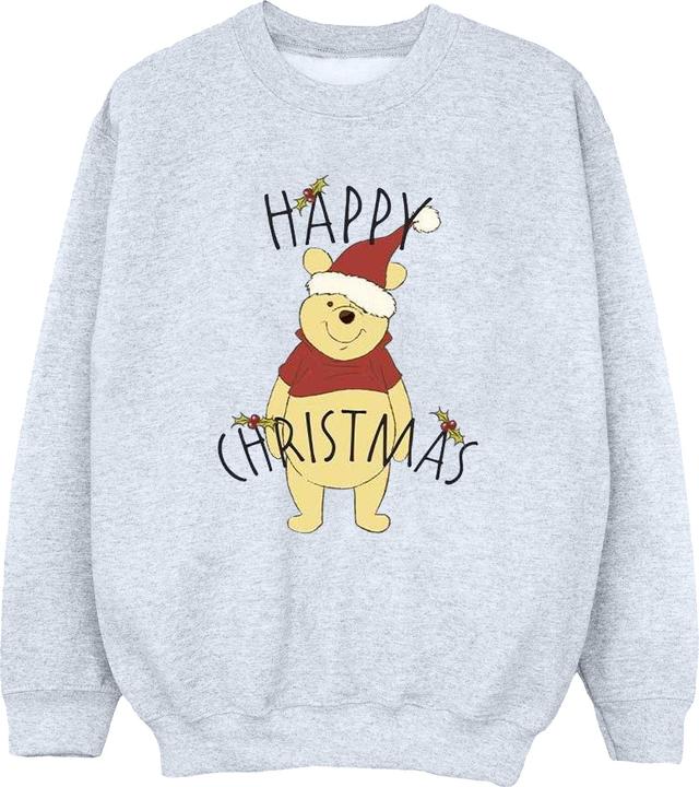 Produktbild Disney Winnie The Pooh Happy Christmas Holly Sweatshirt (M)