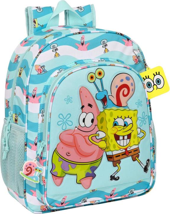 Actual product image Safta School backpack Spongebob Stay positive Blue White (32 x 38 x 12 cm) (12 l)