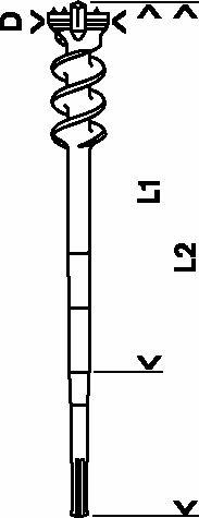 Immagine prodotto Bosch Professional Zubehör Punta PRO SDS max-9 a sfondamento, 45 x 450 x 600 mm (45 mm)