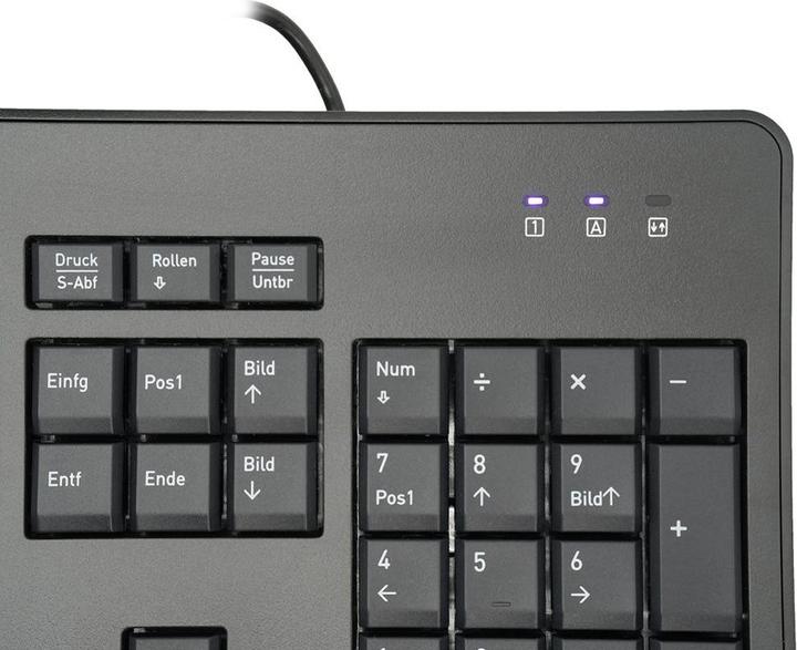 Produktbild Wortmann TERRA Keyboard 1500 Corded (DE) USB black Copilot (DE, Kabelgebunden)