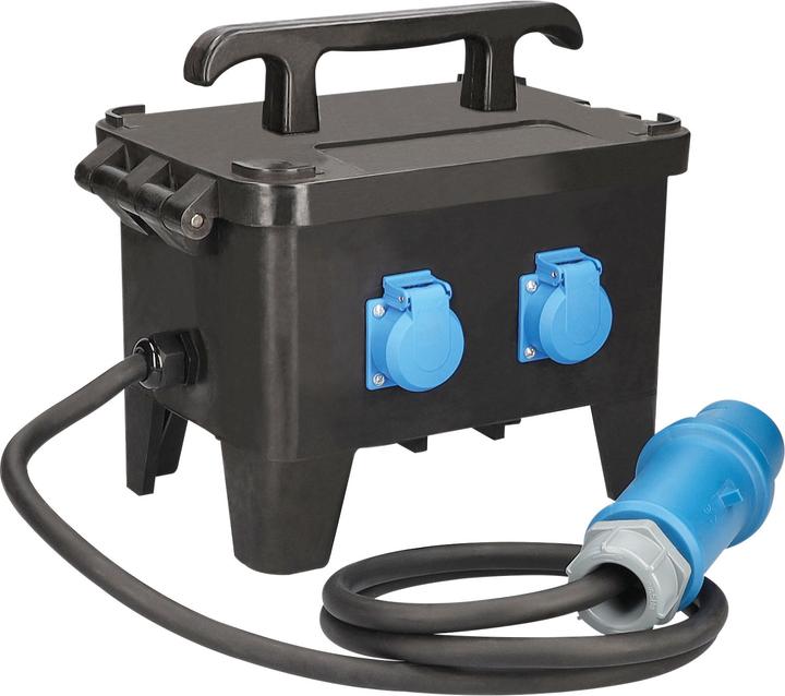 Actual product image As - Schwabe Mobile solid rubber site power distributor (4 x, CEE 7/3)