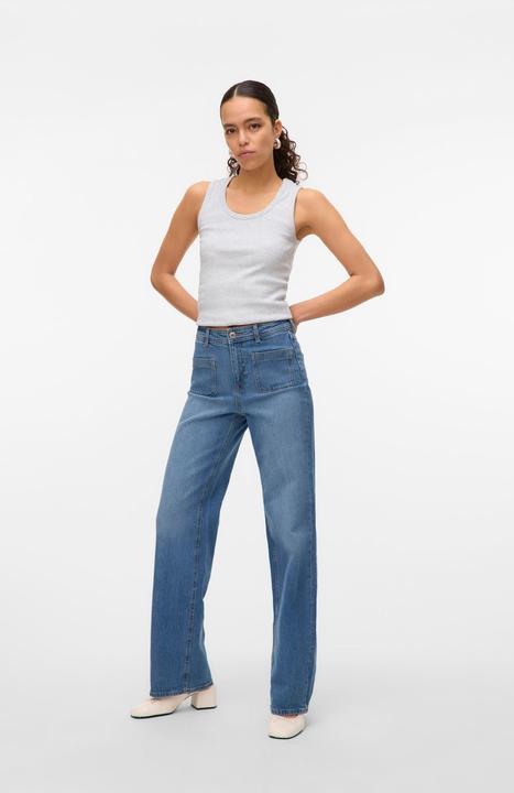 Image du produit Vero Moda VMTESSA Hohe Taille Weiter Beinschnitt Jeans Weit geschnitten (W28/L34)