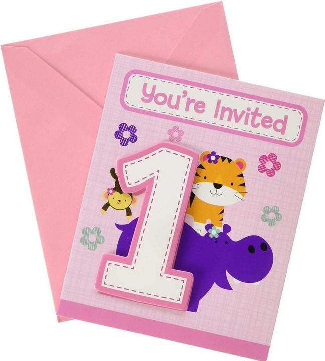 Produktbild Creative Party Einladungen One Is Fun 8erPack Karton (8 Stk.)