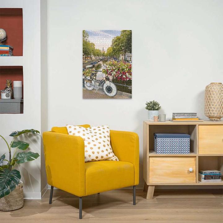 Actual product image Ravensburger Bicycle and flowers in Amsterdam (1000 pieces)