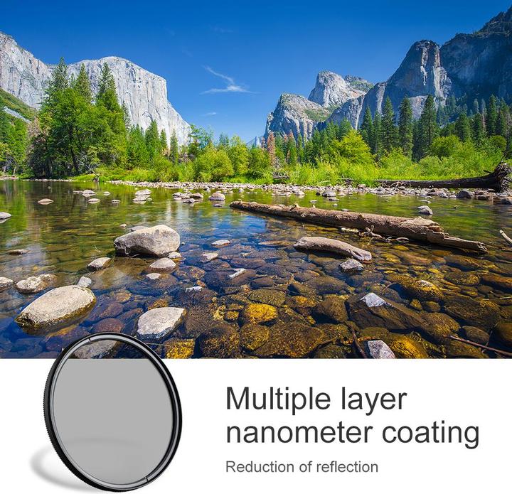Actual product image K&F Concept 67MM Circular Polarizer Lens Filter Ultra-Slim 18 Multi-Layer Coatings (C Series) (67 mm, Polarizing filter)