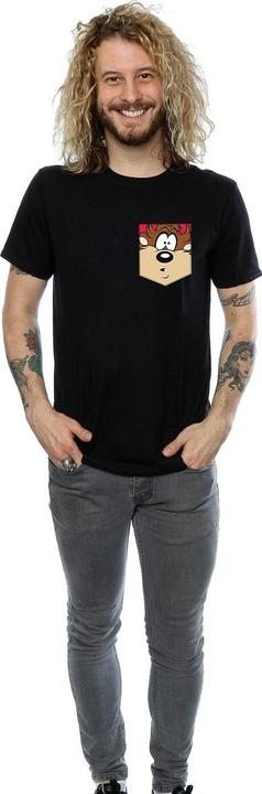 Produktbild Looney Tunes Tasmanian Devil Face Faux Pocket TShirt (3XL)