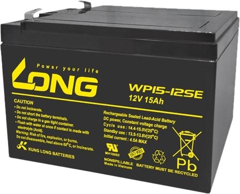 Produktbild Long WP15-12SE WP15-12SE Bleiakku 12V 15Ah Blei-Vlies (AGM) (B x H x T) 151 x 103 x 99mm Flachsteck (1 Stk., 15000 mAh)