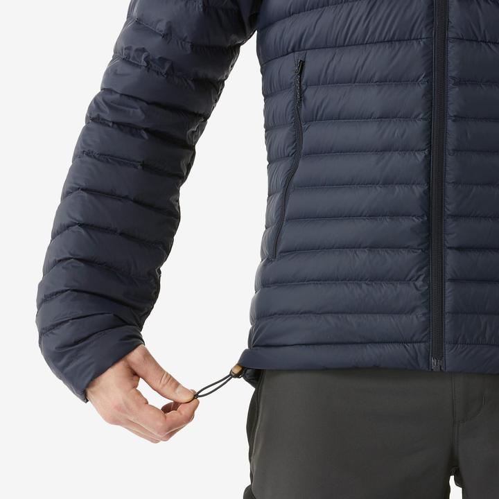 Actual product image Forclaz Men's down jacket down to -5 °C with hood Trekking - MT100 (3XL)