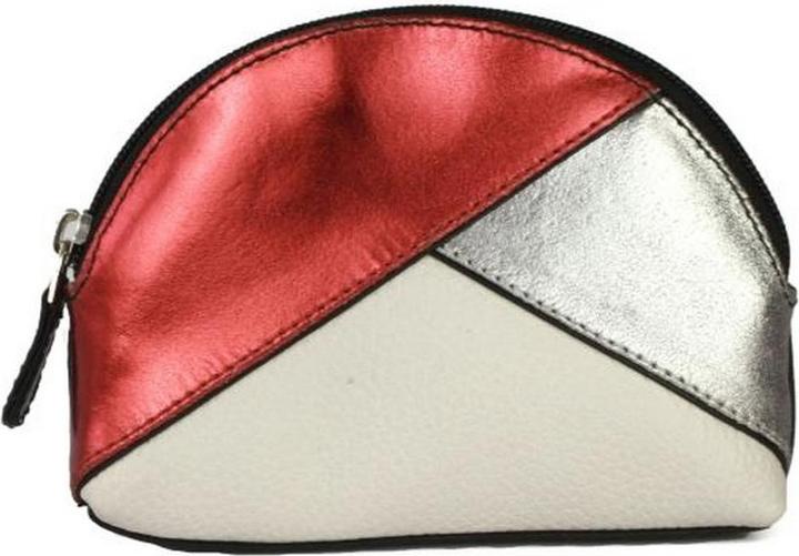 Metallic red, Pewter, White