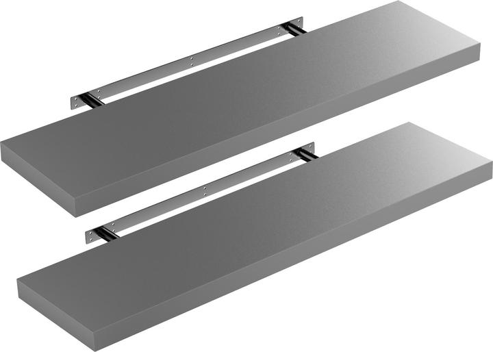 Set of 2 matt grey