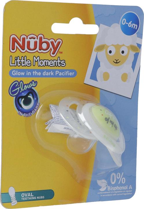 Nuby Leuchtnuggi Little Moments 0-6 Monate ovale Form (1 x, bis 6 Monate)