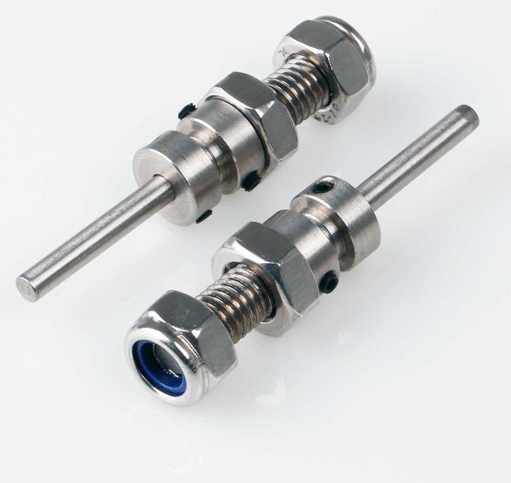 Immagine prodotto Kuza Assi delle ruote 4x38mm in acciaio inox lunghezza totale 58mm, per ruote di larghezza 25mm