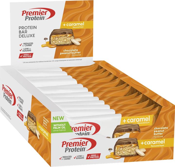 Immagine prodotto Premier Protein Barretta proteica Deluxe (Burro di arachidi, 12 pz., 600 g)