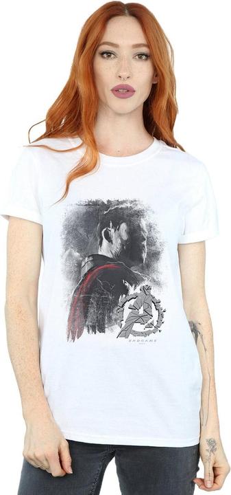 Image du produit Womens/Ladies Avengers Endgame Thor Brushed Cotton Boyfriend T-Shirt (XXL)